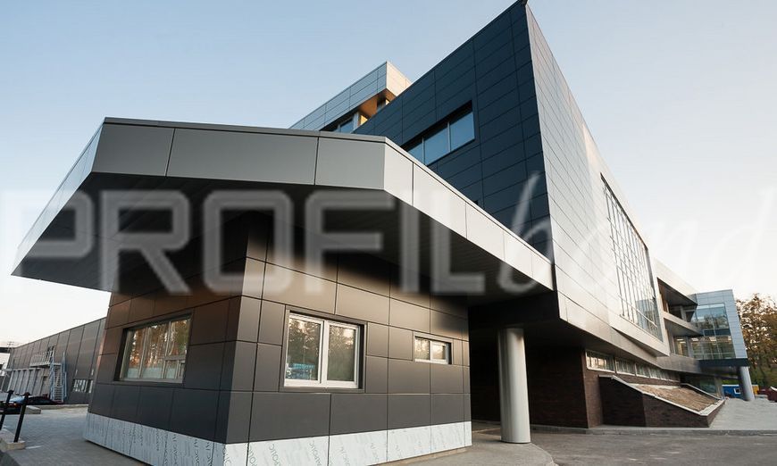 Алюминиевая композитная панель Aluface (Saray) PVDF, FR серый антрацит S7016 4мм 1500x6000 al=0,35 2246-8 фото